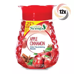12x Great Scents Apple Cinnamon Odor Neutralizing Beads 10oz ( Fast Shipping! ) - Picture 1 of 1