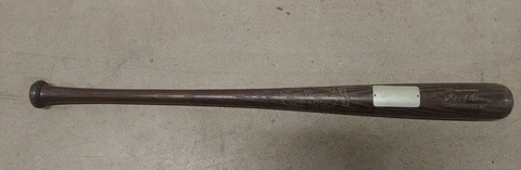 Vintage 1974 Hank Aaron Commemorative Baseball Bat from Magnavox w/Signed Plate Cover