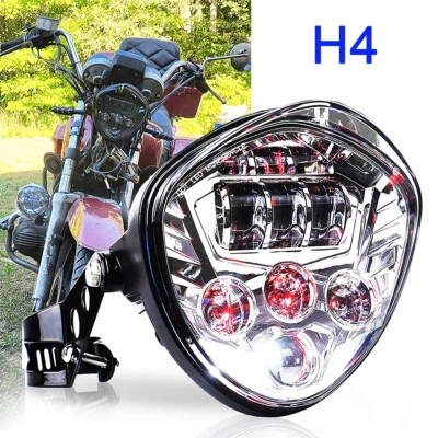 For Indian Scout 60 Sixty Bobber Motorcycle 7" LED Headlight Hi/Lo w/ Bracket - Image 1 of 4