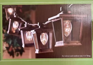 Copper Lantern String Light Set Summer Living Kohl's Gaslight Victorian Style - Picture 1 of 9