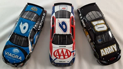 3 Winners Circle Diecast Race Cars Nascar Mark Martin Army Viagra AAA Lot - Image 1 of 4