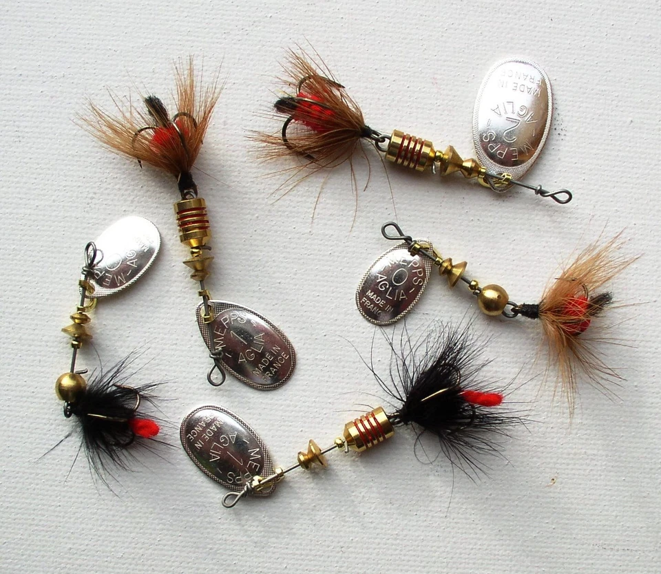 Mepps Aglia Mouche mit Fliege, 2 Colors, Gr. 0+1+2 Forelle, Äsche, Barsch, Döbel - Bild 1 von 1