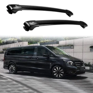 Aluminum Cross Bars Crossbar Roof Rail Rack Fit for 2016-2024 Mercedes Metris - Picture 1 of 8