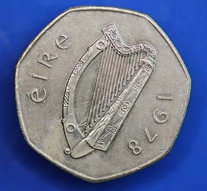 Irish EIRE Irland 1978 Fifty Pence 50p Münze ** [28805] - Bild 1 von 2