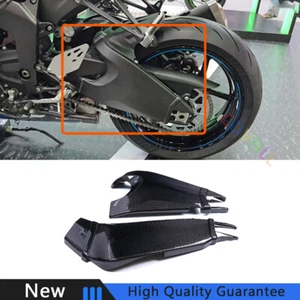 For Kawasaki ZX6R 24-25 Dry Carbon Fiber Motorcycle Rocker Cover Replace Trim 2X - Picture 1 of 7