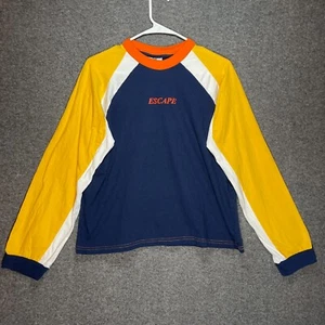 THE RAGGED PRIEST Long Sleeves Small Muti Color Boyfriend Shirt with Slogan - Picture 1 of 10