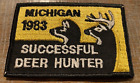 1983 Michigan Successful Deer Hunter Embroidered Patch MINT