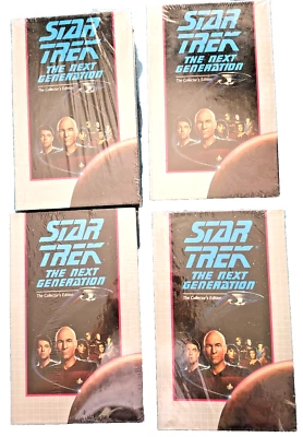 NEW Star Trek The Next Generation VHS The Collector's Edition Sealed - 4 VHS LOT - Image 1 of 4