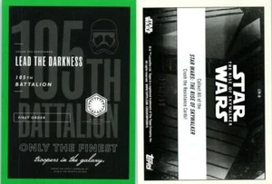 2019 STAR WARS THE RISE OF SKYWALKER CRUSH THE RESISTANCE CR-8 GREEN 126/299 - Picture 1 of 1