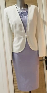 Jacques Vert Party Wedding Dress 18 & Jacket 16 - Picture 1 of 13