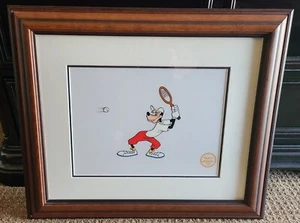 Walt Disney Goofy "TENNIS RACQUET" LE Serigraph Cel Art 1949 - Picture 1 of 13