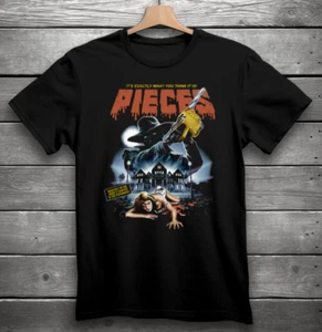 Pieces Horror Movie Shirt Black S-3XL - Picture 1 of 8