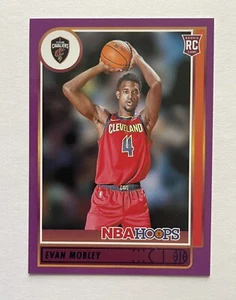 EVAN MOBLEY 21-22 Panini NBA Hoops Purple Parallel Rookie Card Cavaliers RC #234 - Picture 1 of 2