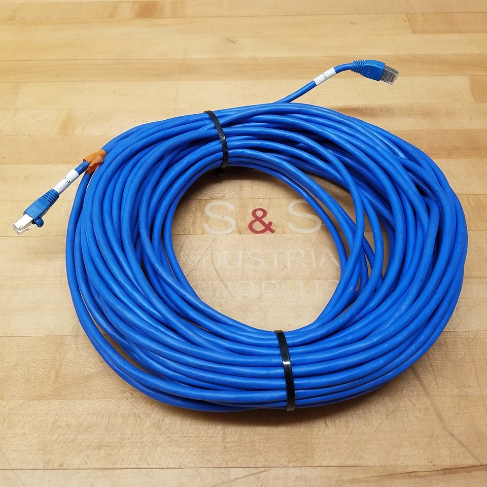 Quabbin Datamax P/N 2936 Patch Cat 6 – 26 AWG, 4 Pair, Shielded, Blue - USED - Image 1 of 4