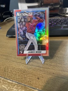 2025 Topps Update James Wood 35th Anniversary 1990 Foil U90-28 RC Nationals - Picture 1 of 1