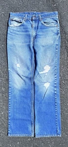Jeans vintage Levis 505 para hombre 32x32 Denim EE. UU. desgastados años 90 pátina negativa - Imagen 1 de 15