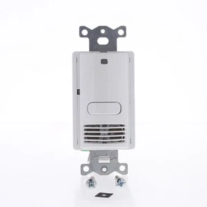 Hubbell White Occupancy Sensor Switch Ultrasonic Adaptive 120/277V AUN2000W1 - Picture 1 of 5