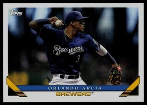 2019 Topps Archives #279 Orlando Arcia Milwaukee Brewers - Picture 1 of 2
