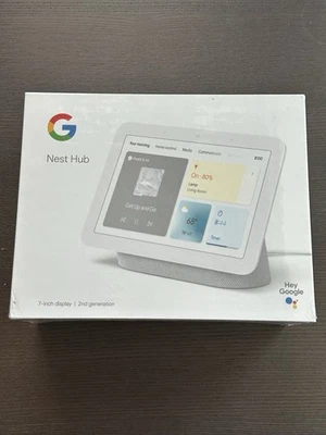 Nest Hub 7 Smart Touchscreen Display Google Assistant GA01331-US 2nd Gen Chalk - Image 1 of 2