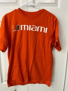 Vintage Box Seat Clothing University of Miami Hurricanes T-Shirt Orange Medium - Picture 1 of 5
