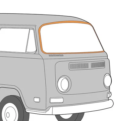 Sello de parabrisas Cal Look para autobús ventana bahía VW tipo 2 1968-79 211845121D Foto 1 de 4