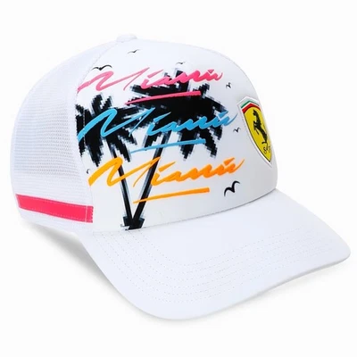 Scuderia Ferrari Formula 1 Miami Grand Prix Trucker Hat - Lewis Hamilton - Cap - Image 1 of 4