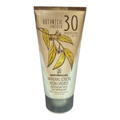 Protector solar botánico Australian Gold FPS 30 (5 fl. oz/147 ml) como se ve en las fotos Foto 1 de 2