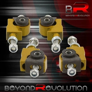 For 1993-1997 Del Sol Front +1/-3 Adjustable Steel Control Camber Arm Kit Gold - Picture 1 of 3