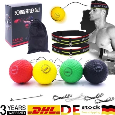 Kampf Reflex Ball Boxing Kopfband Boxing Punch Übung Für Speed Training Boxen DE - Bild 1 von 4