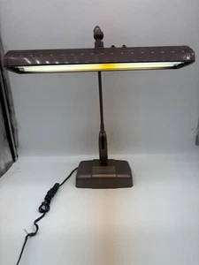 Vintage MCM DAZOR 2324 Heavy Industrial Floating Drafting Table Adjustable Lamp - Picture 1 of 16