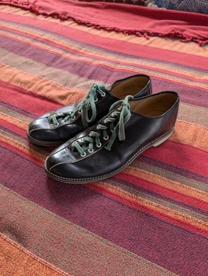 Zapatos de boliche/boxling retro vintage negros para mujer talla 8,5 Foto 1 de 4