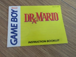 Dr Mario Gameboy Game Boy Nintendo Manual Instruction Booklet DMG-VU-USA - Picture 1 of 2