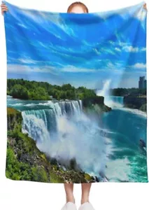 Manta de Lujo Acogedora Manta Suave Cataratas del Niágara Canadá Ligera - Imagen 1 de 6