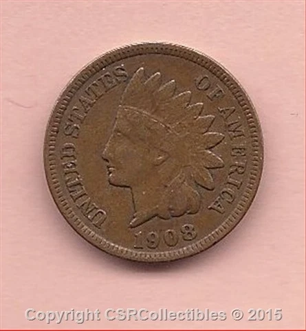Indian Head Cent - 1908 S - KM#90a - Full Liberty - HTF Date!!! Cover