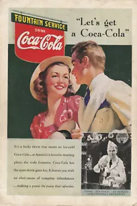 Lot 4 1930s Vintage Magazine Ads Coca Cola Coke New York Worlds Fair Drowsy Time - Picture 1 of 8