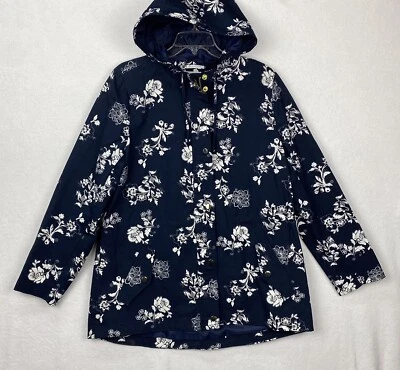 Chaqueta de lluvia Macy's Charter Club grande resistente al agua anorak con capucha para mujer Foto 1 de 4