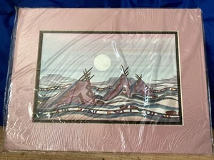 Vintage 1992 Signed Greg Kyle Matted Print - sealed in cellophane - Picture 1 of 2