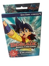 2003 Beyblade Trading Card Game Collision Starter 1 Starter Deck 60 Cards 5 Foil