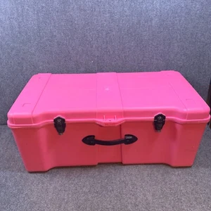 CONTICO 23.5 Gal Deluxe Pink Tool Box Storage Trunk Locker Storage Container - Picture 1 of 17