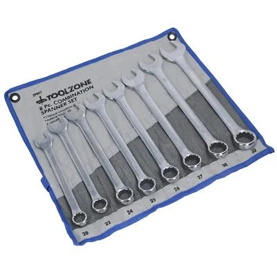 AB TOOLS Large Combination Spanner Pipe Monkey Wrench Metric Jumbo 20 - 32mm 8pc TE590