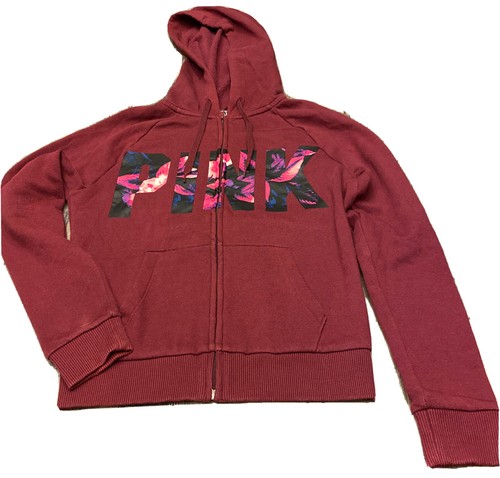 UNDERCOVER Felpa con cappuccio rosa Victoria's Secret colore bordeaux taglia X small