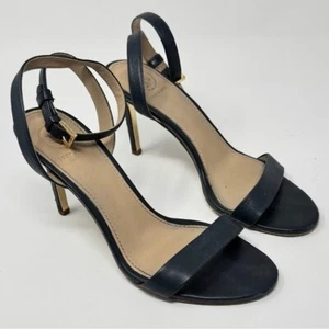 Tory Burch Elana ankle strap navy heels size 5.5 - Picture 1 of 13