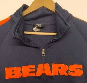 NFL Team Apparel "Chicago Bears" Full Zip Track Jacket Blue Orange Men's XL - Picture 1 of 7