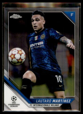 2021-22 Topps Chrome UEFA Champions League Base #30 Lautaro Martínez Inter Milan - Image 1 of 2