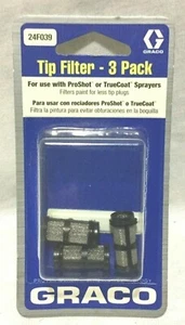 GRACO 24F039 TIP FILTER PROSHOT/ TRUECOAT 3 PACK  OEM - Picture 1 of 6