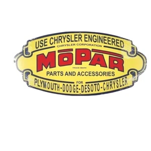 24" Dodge Mopar Chrysler Plymouth logo car dealer 3d USA STEEL plate auto sign - Picture 1 of 2