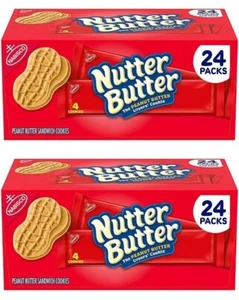 PACK 2 - Galletas sándwich mantequilla de maní con mantequilla de nuez, 1,9 OZ (24 paquetes) - Imagen 1 de 11
