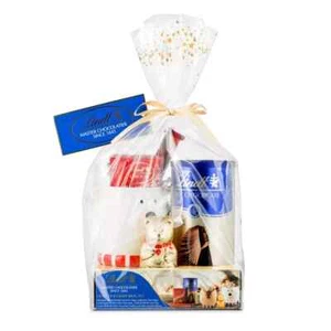 Lindt Hot Chocolate Mug Set Milk Drink Christmas Marshmallows Reindeer & Bear - Picture 1 of 5