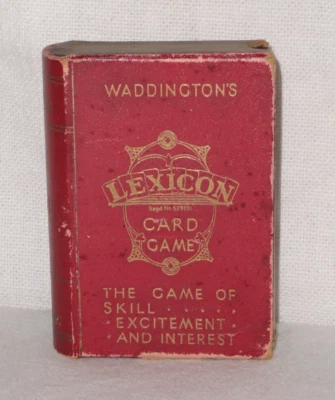 Vintage Lexicon Card Game ~ Waddingtons ~ Original Box & Rule Book - Image 1 of 4