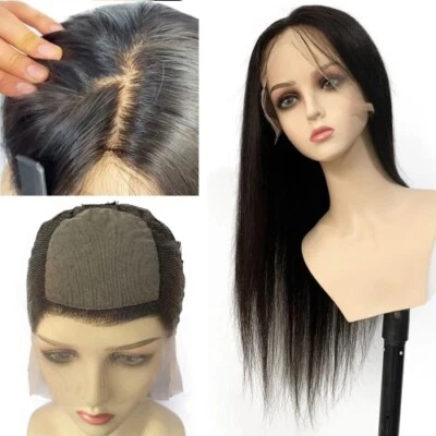 Soft Silk Base Full Lace Wig Brazilian Remy Hair Light Skin Scalp Human Hair Wig - Image 1 of 4